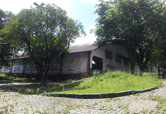 Antigo ginsio onde vai ser construdo o centro de treinamento de ginstica em So Caetano do Sul (SP)