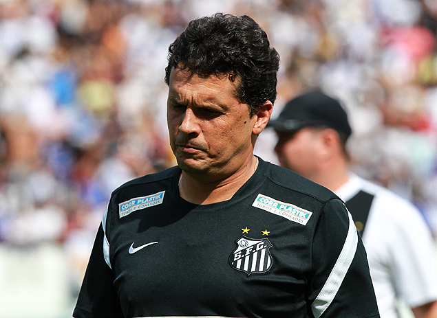 Claudinei Oliveira aps o empate do Santos contra o Corinthians em Araraquara