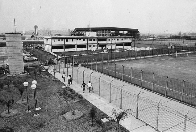 Alojamentos do centro de treinamento do São Paulo em foto de 1988