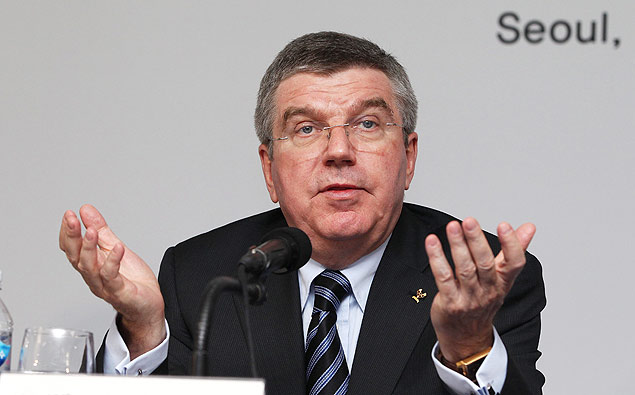 O presidente do COI, Thomas Bach, que defende mudanas no processo de seleo das sedes de Jogos Olmpicos 