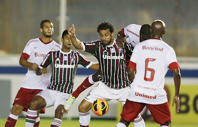 O atacante Fred, do Fluminense, durante uma partida do Campeonato Brasileiro