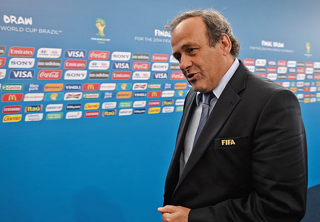 O presidente da Uefa, Michel Platini