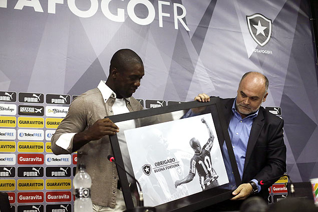 Seedorf foi homenageado no Botafogo onde foi o grande destaque da equipe