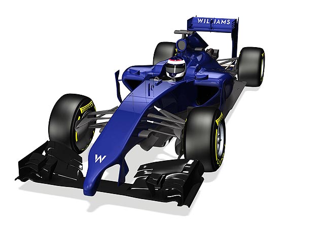 Imagem do carro da Williams para a temporada 2014 da F-1