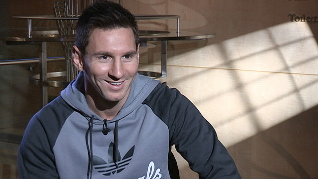 O atacante argentino Lionel Messi concede entrevista  BBC