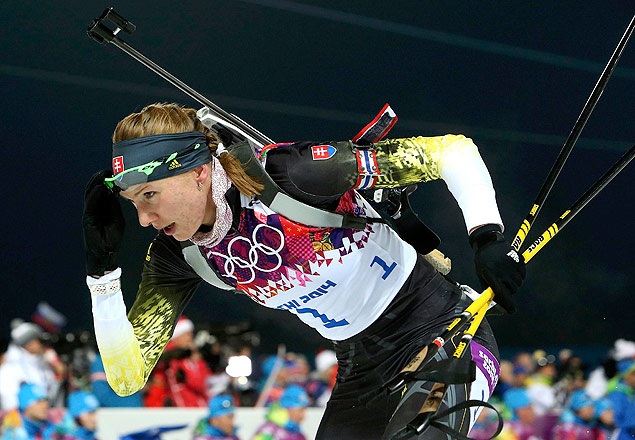 A eslovaca Anastasiya Kuzmina, que nasceu na Rssia e conquistou o ouro em Sochi