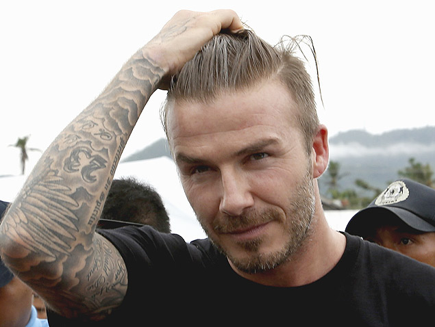 O ex-jogador ingls David Beckham 