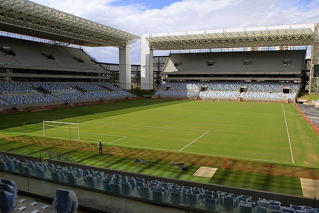 Arena Pantanal, que ter� sua primeira partida oficial nesta quarta-feira, entre Mixto x Santos pela Copa do Brasil