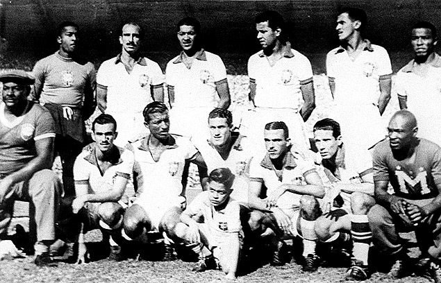 Seleo brasileira posa para foto antes da final da Copa de 1950 contra o Uruguai no Maracan