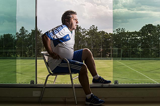 O tcnico Gilson Kleina, que foi demitido do Palmeiras, onde estava desde setembro de 2012