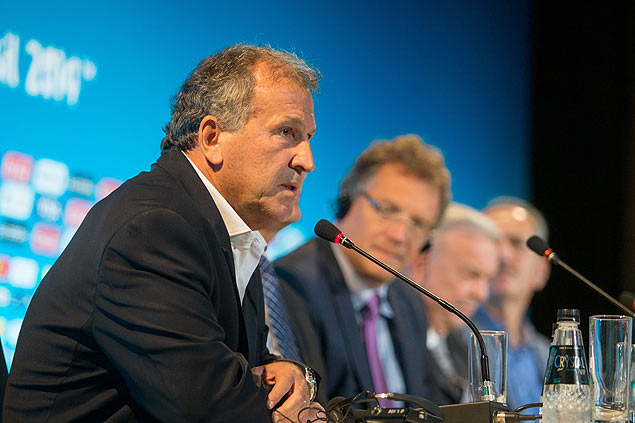 Former Brazil soccer player Zico speaks during a news conference in Rio de Janeiro