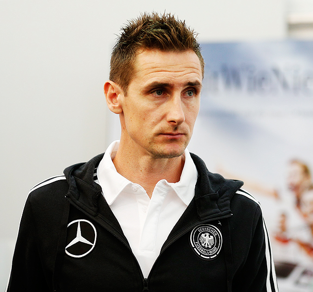 O atacante alemão Miroslav Klose, que estará na Copa do Mundo no Brasil