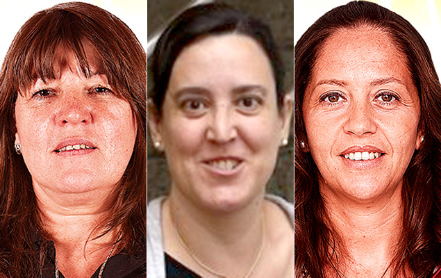 Silvia Dorschnerova Weis, Paloma Antoranz e Mara Jos Claramunt, da seleo espanhola