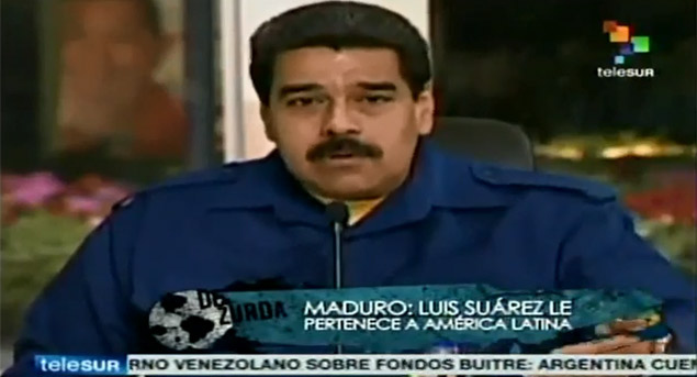 Presidente da Venezuela, Nicols Madura, defende Surez no programa 