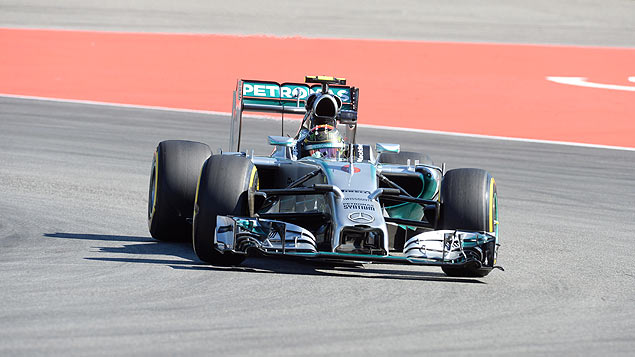 O alemo Nico Rosberg, da Mercedes, durante treino na Alemanha
