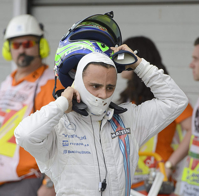O piloto brasileiro Felipe Massa, da Williams, durante treino para o GP da Hungria