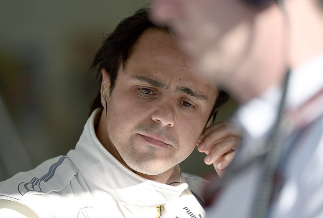 O piloto brasileiro Felipe Massa durante treino para o GP do Bahrein