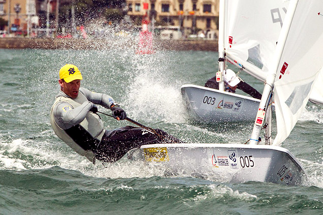 Robert Scheidt no Mundial de vela, na Espanha