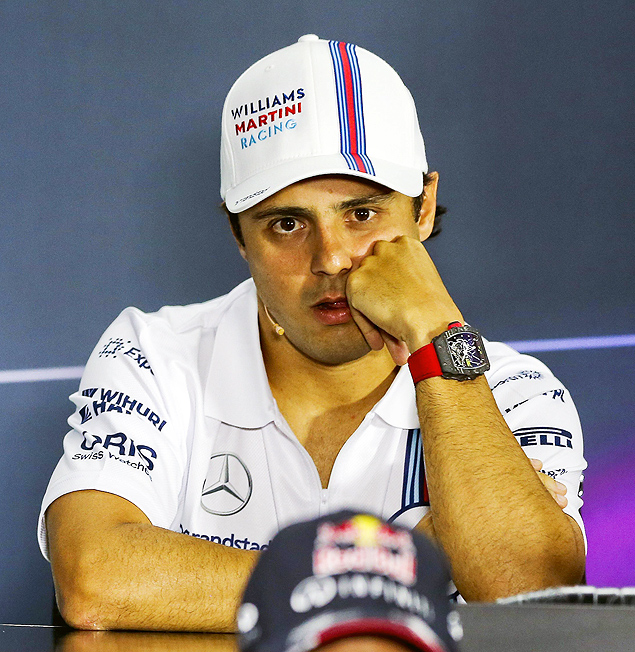 O piloto brasileiro Felipe Massa, da Williams, durante entrevista na Rssia