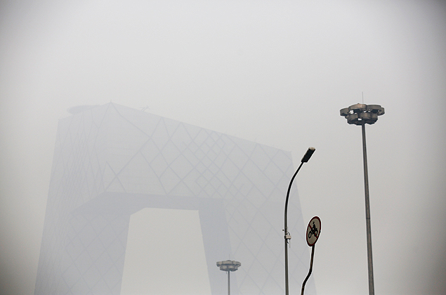 Pequim emitiu um alerta para a poluio do ar