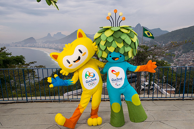 Mascotes dos Jogos Olmpicos e Paraolmpicos, respectivamente, ainda no tm nome