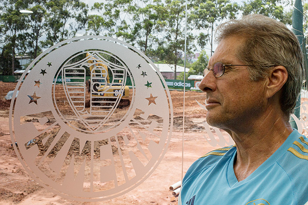 O tcnico do Palmeiras, Oswaldo de Oliveira