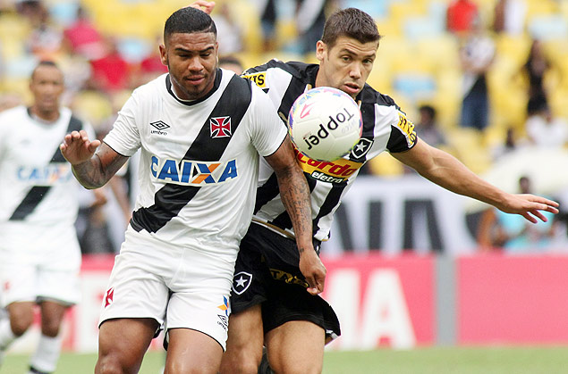 Lance da partida entre Vasco e Botafogo no Maracan, pela 13 rodada do Estadual do Rio