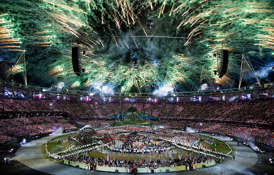 Cerimnia de abertura das Olimpadas de 2012 no Parque Olmpico de Londres