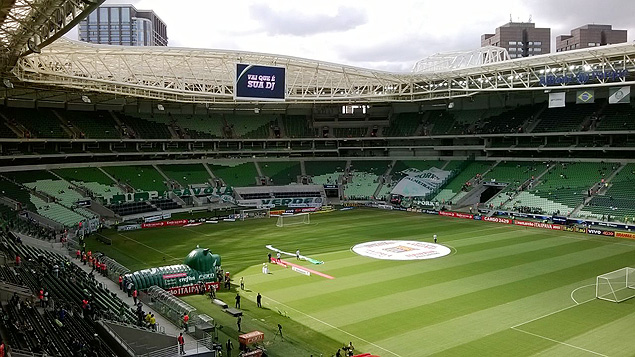 O estdio do Palmeiras, que vai receber o clssico contra o Corinthians