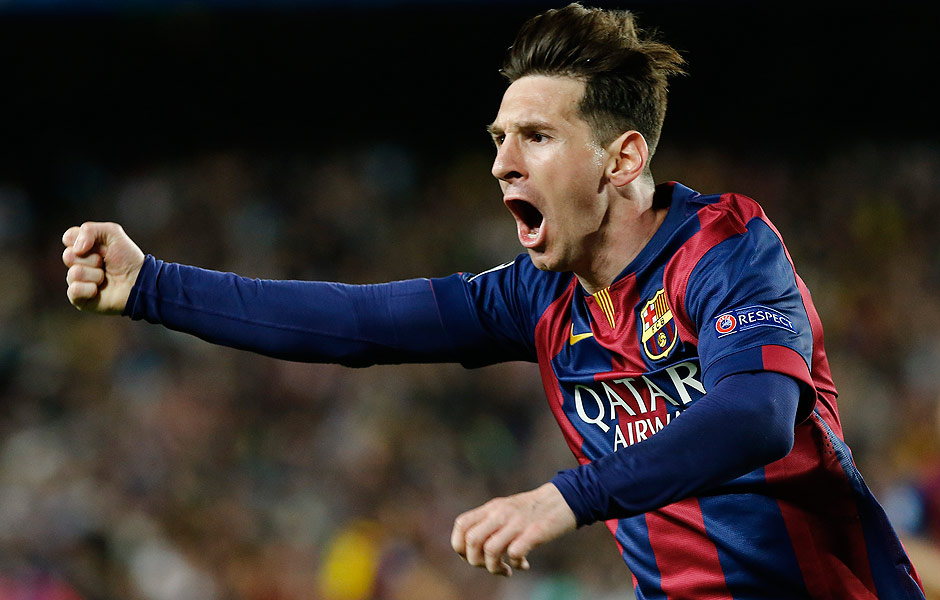 Messi  o maior artilheiro da histria da Liga dos Campees, com 77 gols