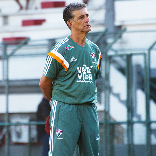 Ricardo Drubscky acompanha treino do Fluminense nas Laranjeiras 