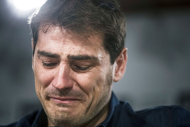 Iker Casillas se emociona na despedida do Real Madrid