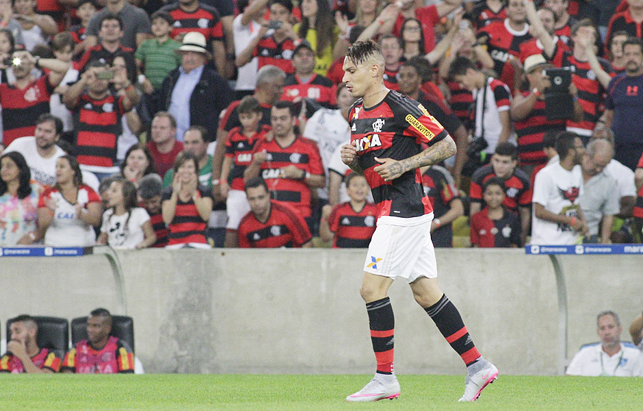Guerrero fez o terceiro gol pelo Flamengo em trs jogos pelo clube carioca