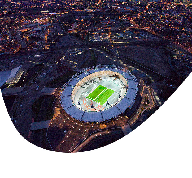 Parque olmpico de Londres durante a comemorao de 1 ano para os Jogos de 2012