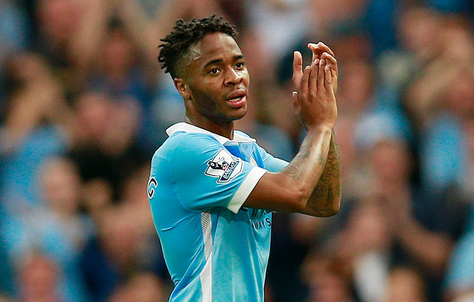 Football - Manchester City v Watford - Barclays Premier League - Etihad Stadium - 29/8/15 Manchester City's Raheem Sterling applauds the fans as he is substituted Action Images via Reuters / Jason Cairnduff Livepic EDITORIAL USE ONLY. No use with unauthorized audio, video, data, fixture lists, club/league logos or "live" services. Online in-match use limited to 45 images, no video emulation. No use in betting, games or single club/league/player publications. Please contact your account representative for further details. ORG XMIT: UKWGVw
