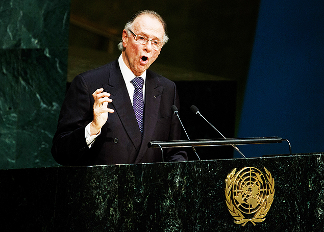 Carlos Arthur Nuzman discursa na Assembleia Geral da ONU, em Nova York, em 2015
