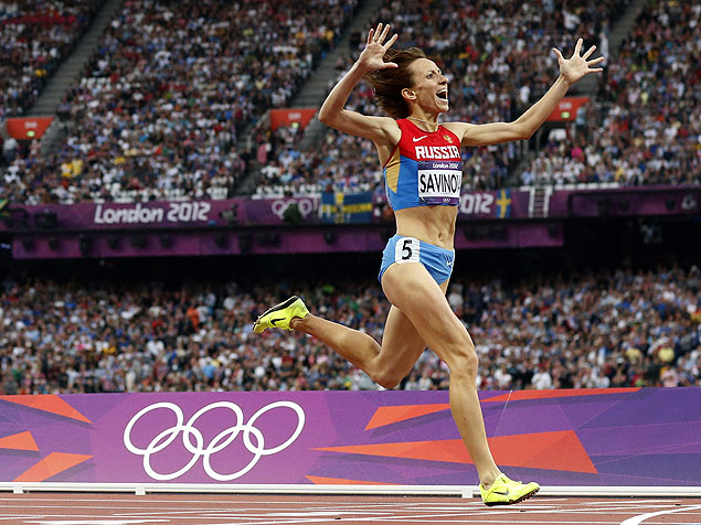 A russa Mariya Savinova, campe olmpica dos 800 metros e que est envolvida em caso de doping