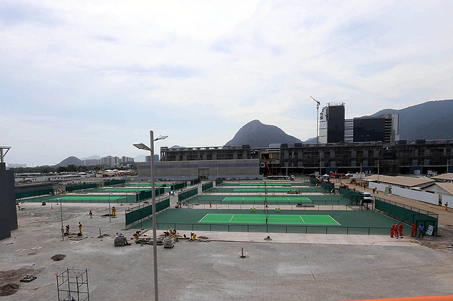 The Olympic Tennis Centre, which is 90% ready, should be ready by September last year