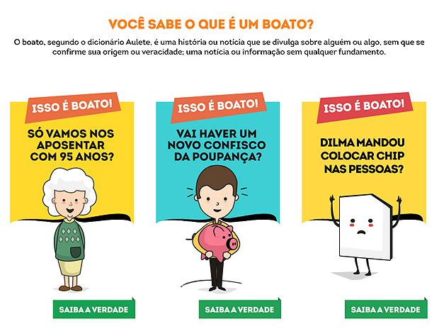 Site do governo desmente 'boatos' sobre gestãoReprodução/Governo Federal