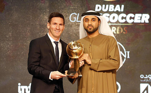 Messi conquista prmio de melhor jogador de 2015 em Dubai
