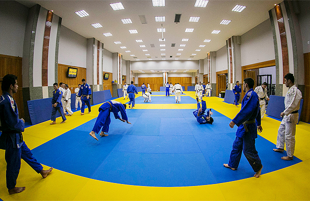 Treinamento da seleo brasileira em hotel em Mangaratiba, no Rio de Janeiro - Judo