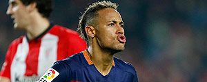 O jogador Neymar durante jogo pelo Barcelona – Alejandro García - 27.jan.2016/Efe O jogador Neymar durante jogo pelo Barcelona – Alejandro García - 27.jan.2016/Efe