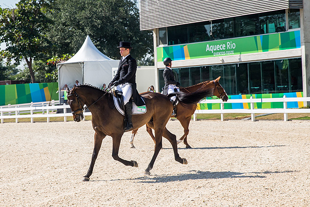 Rio de Janeiro, RJ,BRASIL, 07- 08- 2015; Evento teste de Hipismo no parque olimpico de Deodoro..(Foto: Ricardo Borges/Folhapress. ) *** EXCLUSIVO FOLHA***