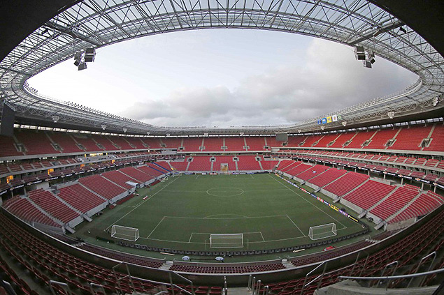 Arena Pernambuco, palco do jogo entre Brasil x Uruguai, nesta sexta-feira