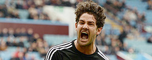 O jogador pato comemora gol pelo Chelsea – Oli Scarf/AFP O jogador pato comemora gol pelo Chelsea – Oli Scarf/AFP