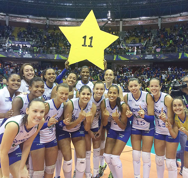 Rexona-AdeS, campeão da Superliga feminina pela décima primeira vez!!!! Parabéns!!!! #AmoSuperliga --- https://www.instagram.com/p/BDvfKEzn6Gm/