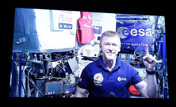 O astronauta britnico Tim Peake