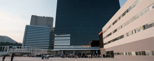 Centro Principal de imprensa, à esq., e Centro internacional de Transmissão da Rio 2016 – Yasuyoshi Chiba/AFP Centro Principal de imprensa, à esq., e Centro internacional de Transmissão da Rio 2016 – Yasuyoshi Chiba/AFP