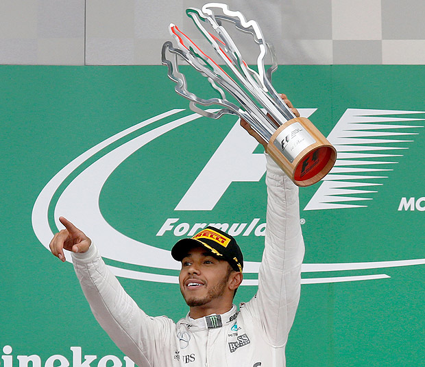 O inglês da Mercedes, Lewis Hamilton