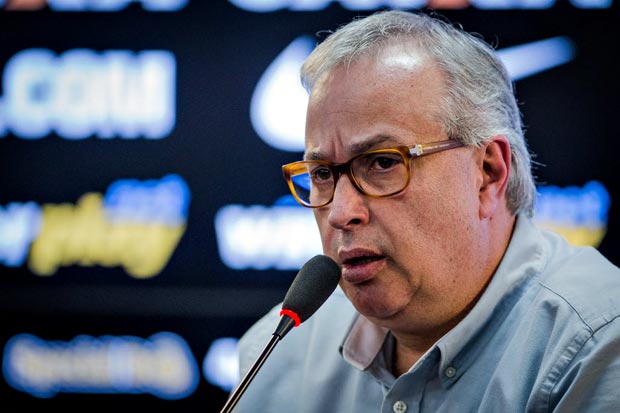 O presidente do Corinthians, Roberto de Andrade